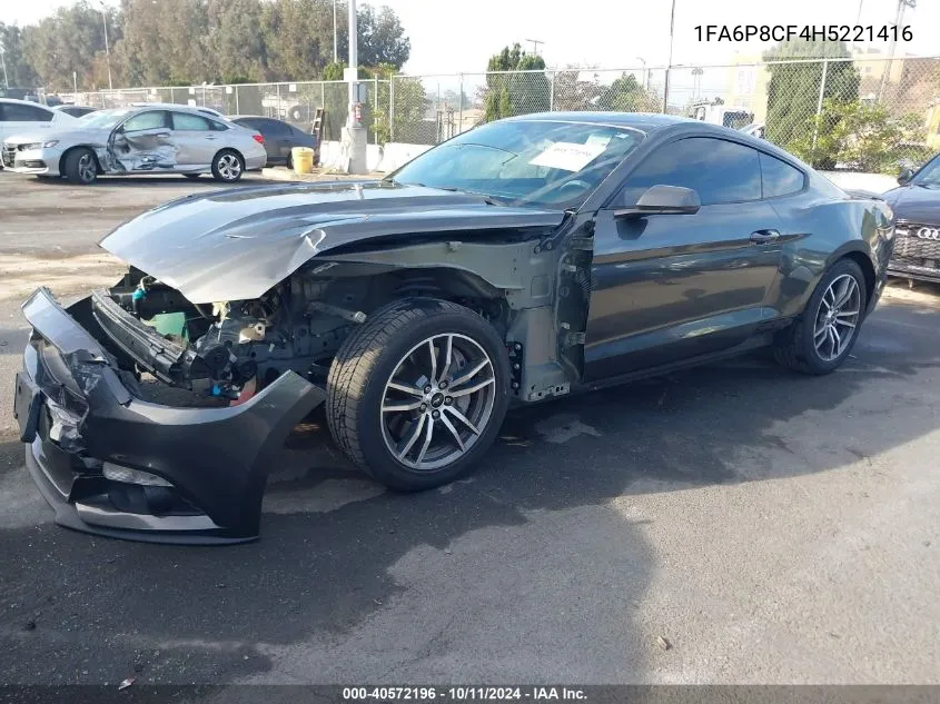 2017 Ford Mustang Gt VIN: 1FA6P8CF4H5221416 Lot: 40572196