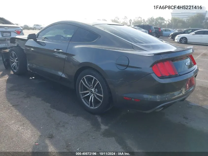 1FA6P8CF4H5221416 2017 Ford Mustang Gt