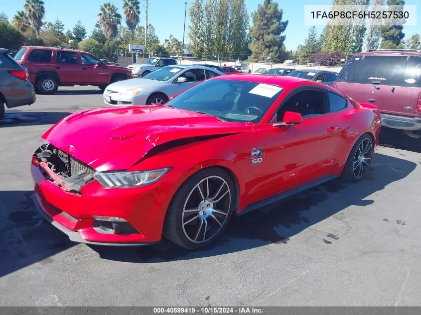 2017 Ford Mustang Gt VIN: 1FA6P8CF6H5257530 Lot: 40599419