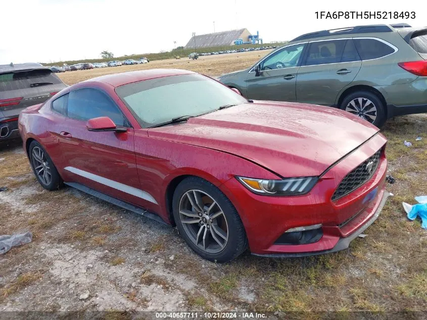 2017 Ford Mustang VIN: 1FA6P8TH5H5218493 Lot: 40657711