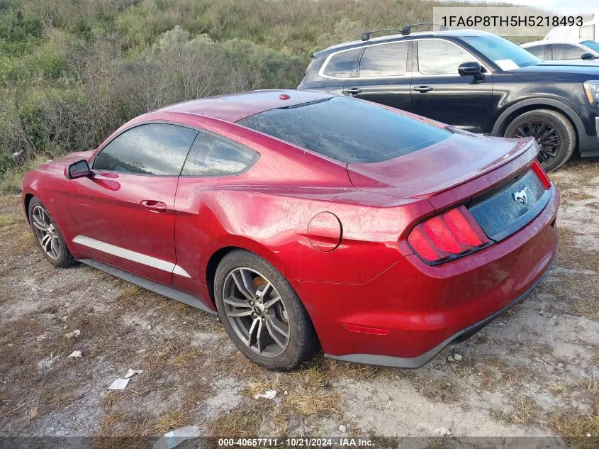 2017 Ford Mustang VIN: 1FA6P8TH5H5218493 Lot: 40657711