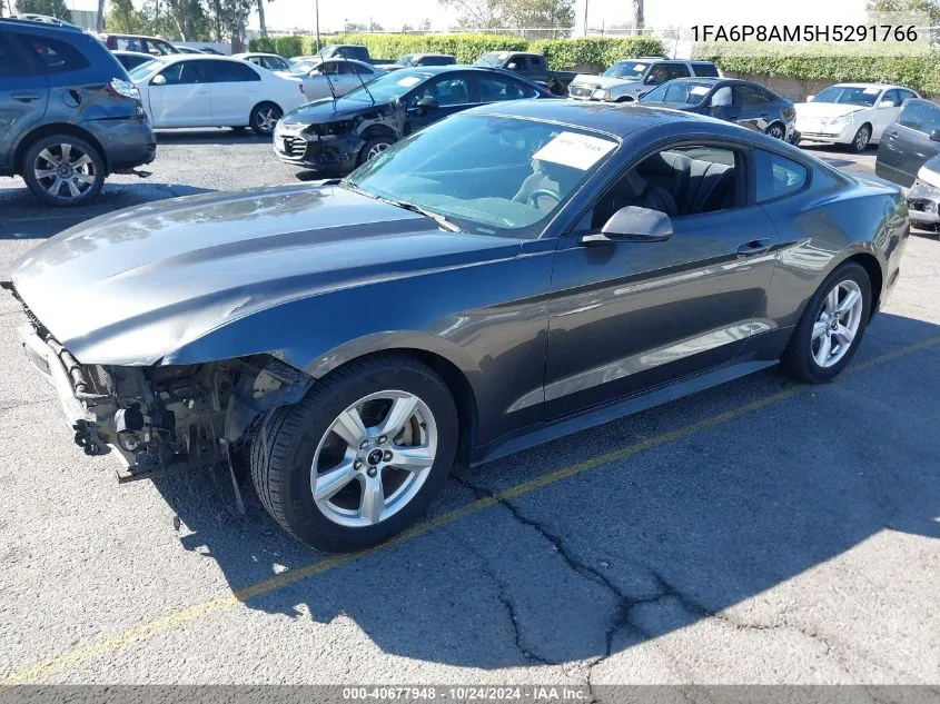 2017 Ford Mustang V6 VIN: 1FA6P8AM5H5291766 Lot: 40677948