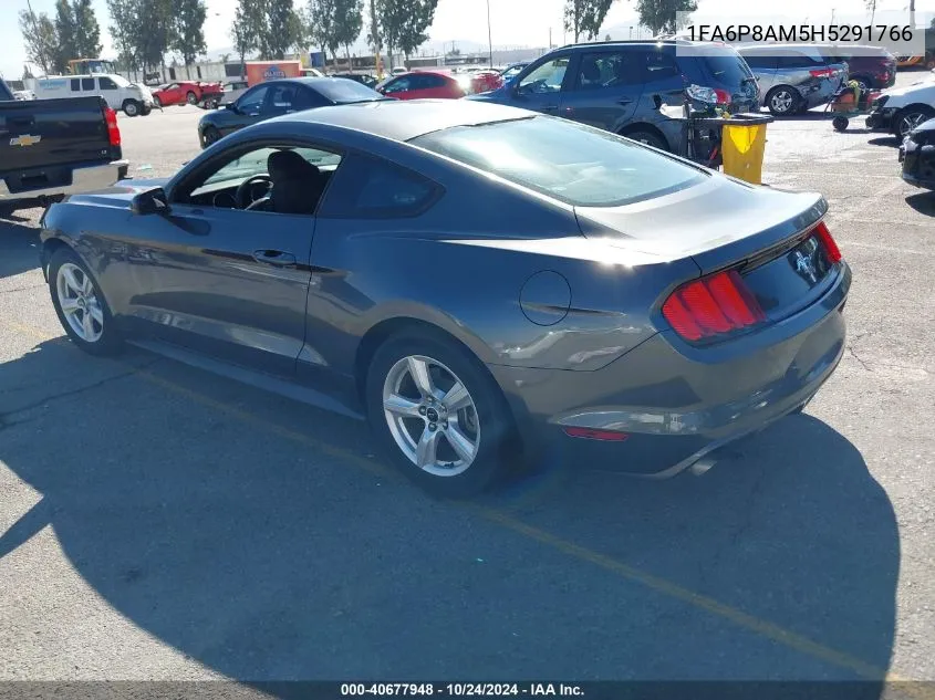 2017 Ford Mustang V6 VIN: 1FA6P8AM5H5291766 Lot: 40677948