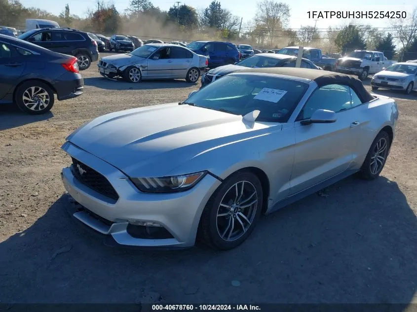 2017 Ford Mustang VIN: 1FATP8UH3H5254250 Lot: 40678760