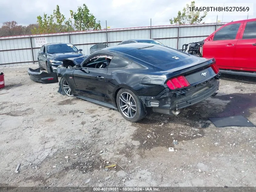 2017 Ford Mustang VIN: 1FA6P8TH8H5270569 Lot: 40719051