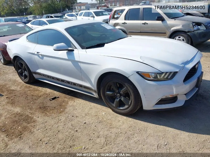 2017 Ford Mustang V6 VIN: 1FA6P8AM5H5234600 Lot: 40721264