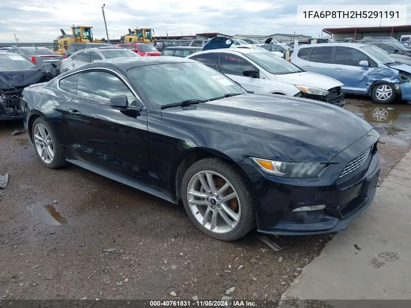 2017 Ford Mustang Ecoboost VIN: 1FA6P8TH2H5291191 Lot: 40761831