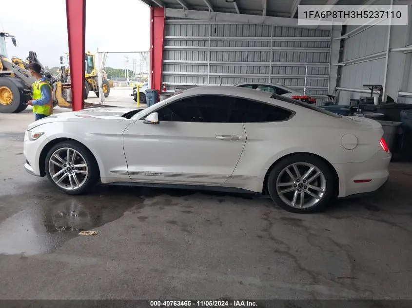 2017 Ford Mustang Ecoboost VIN: 1FA6P8TH3H5237110 Lot: 40763465