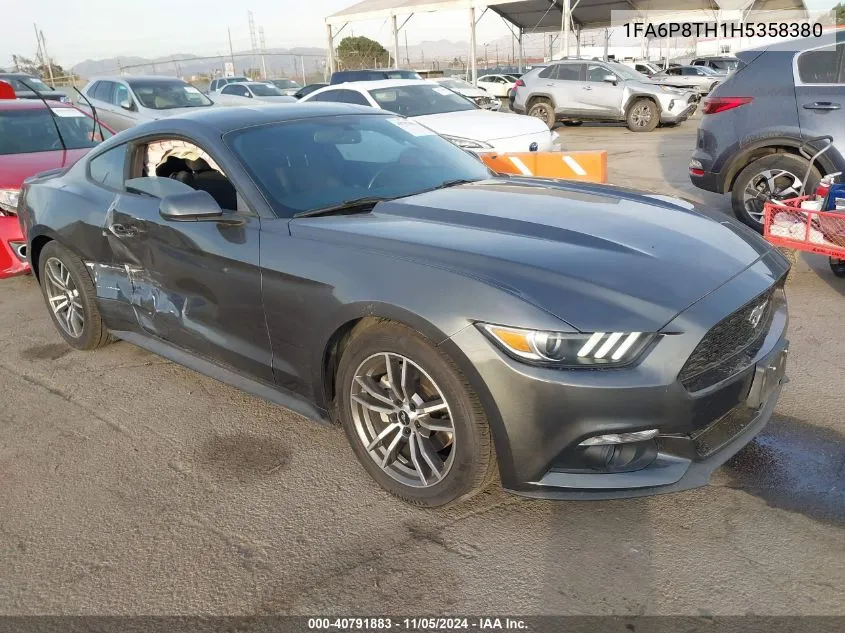 1FA6P8TH1H5358380 2017 Ford Mustang Ecoboost