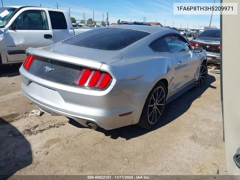 2017 Ford Mustang Ecoboost VIN: 1FA6P8TH3H5209971 Lot: 40822151