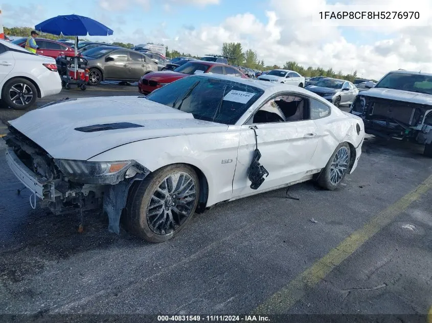 2017 Ford Mustang Gt Premium VIN: 1FA6P8CF8H5276970 Lot: 40831549