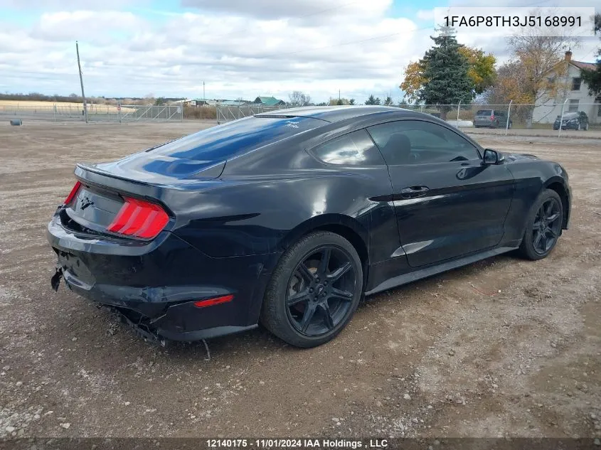 2018 Ford Mustang VIN: 1FA6P8TH3J5168991 Lot: 12140175