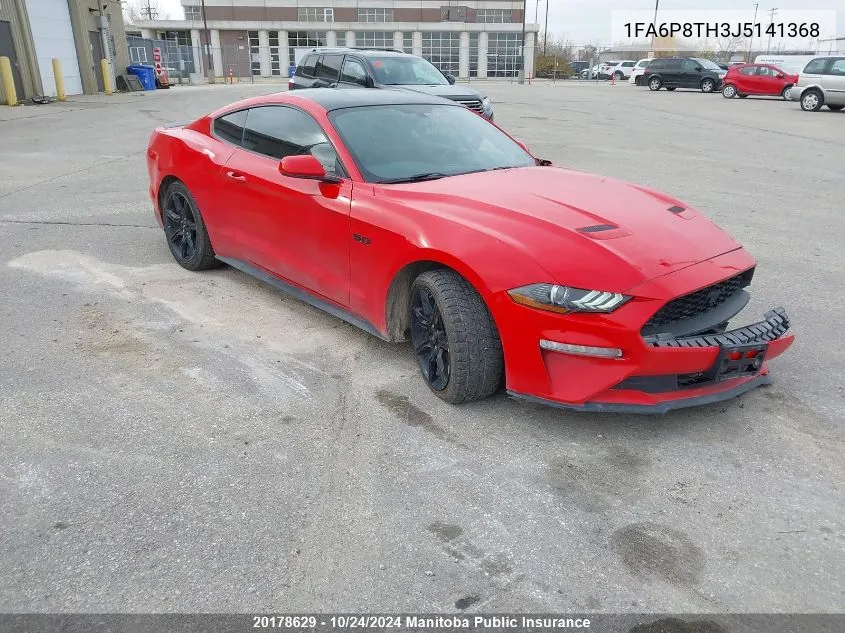 2018 Ford Mustang VIN: 1FA6P8TH3J5141368 Lot: 20178629