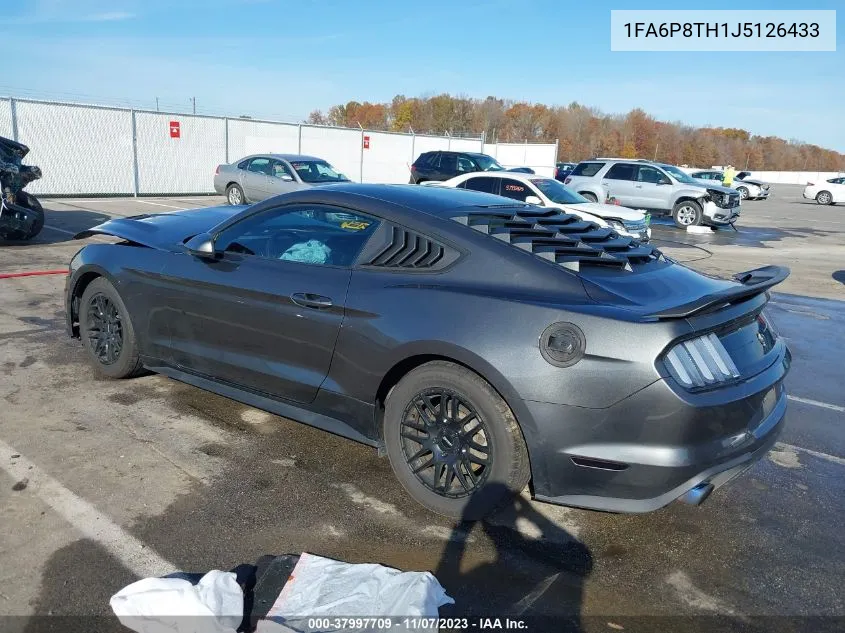 2018 Ford Mustang Ecoboost VIN: 1FA6P8TH1J5126433 Lot: 37997709