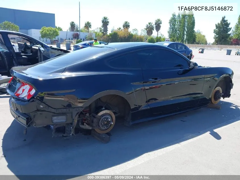 2018 Ford Mustang Gt Premium VIN: 1FA6P8CF8J5146872 Lot: 39386397