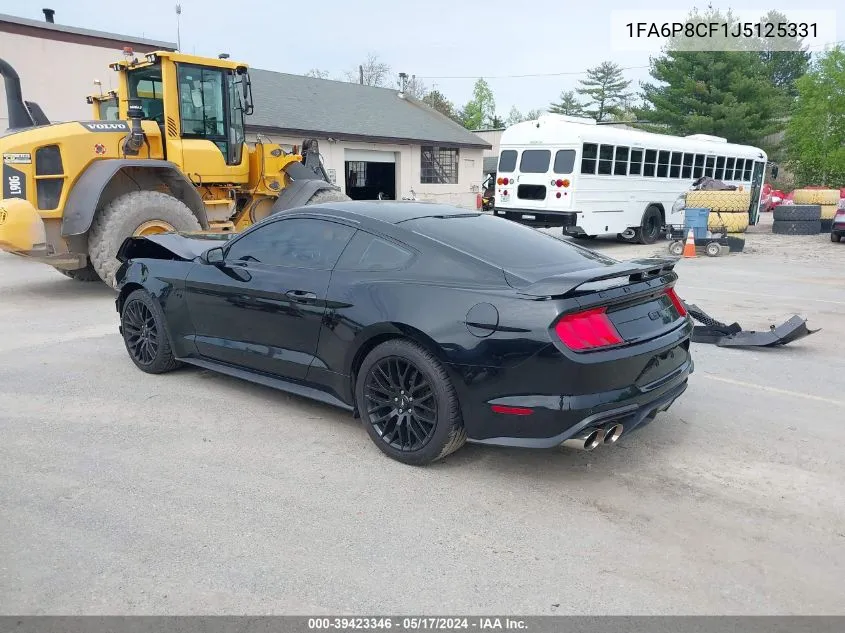 2018 Ford Mustang Gt VIN: 1FA6P8CF1J5125331 Lot: 39423346