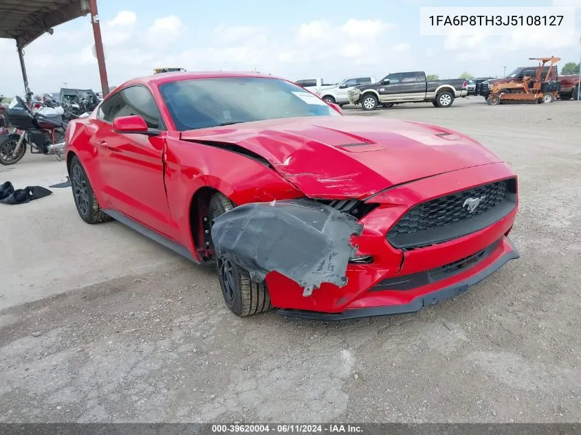 2018 Ford Mustang Ecoboost VIN: 1FA6P8TH3J5108127 Lot: 39620004