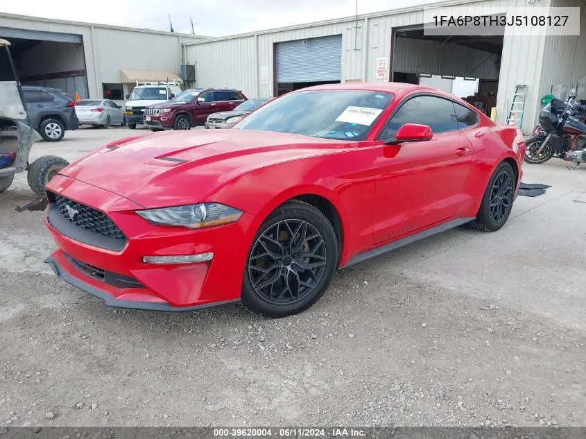 2018 Ford Mustang Ecoboost VIN: 1FA6P8TH3J5108127 Lot: 39620004