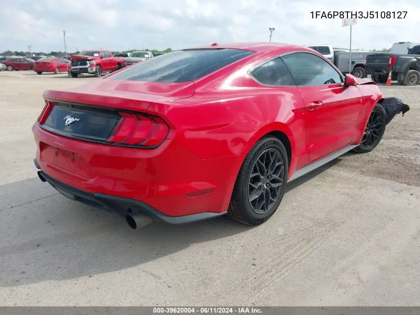 2018 Ford Mustang Ecoboost VIN: 1FA6P8TH3J5108127 Lot: 39620004