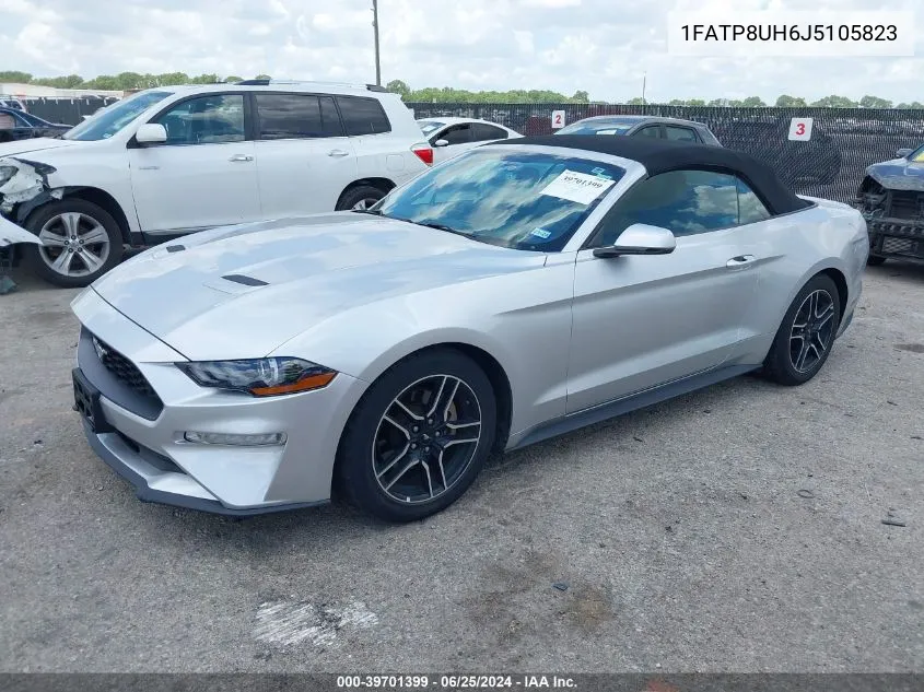 2018 Ford Mustang Ecoboost Premium VIN: 1FATP8UH6J5105823 Lot: 39701399