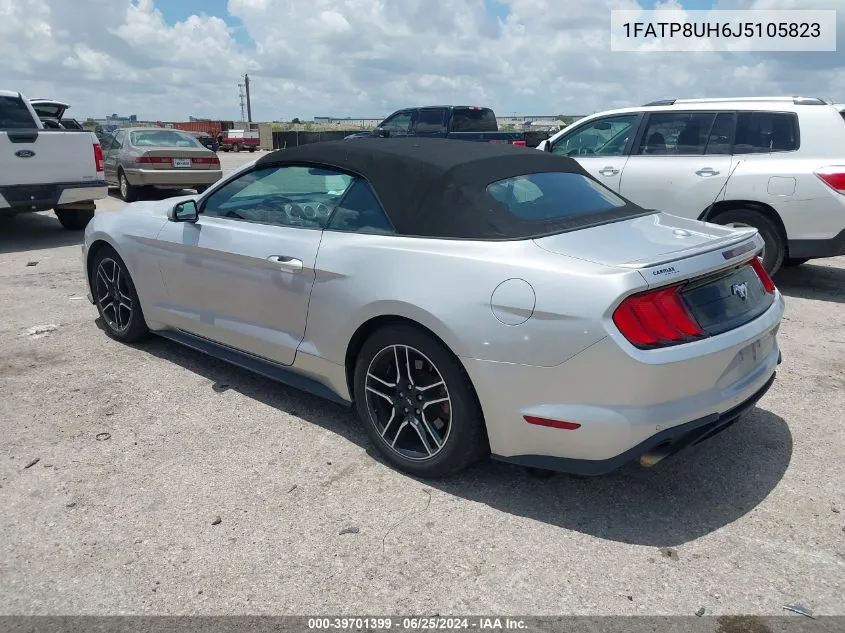 2018 Ford Mustang Ecoboost Premium VIN: 1FATP8UH6J5105823 Lot: 39701399