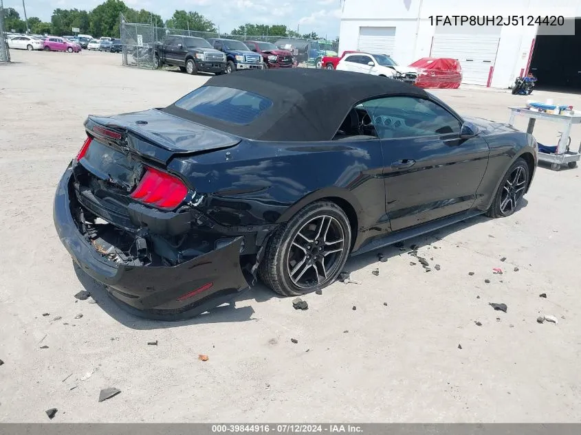 2018 Ford Mustang Ecoboost Premium VIN: 1FATP8UH2J5124420 Lot: 39844916