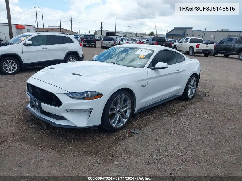 2018 Ford Mustang Gt Premium VIN: 1FA6P8CF8J5146516 Lot: 39847924