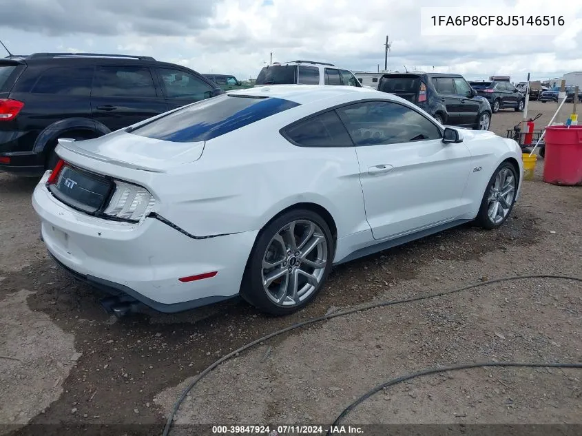 2018 Ford Mustang Gt Premium VIN: 1FA6P8CF8J5146516 Lot: 39847924