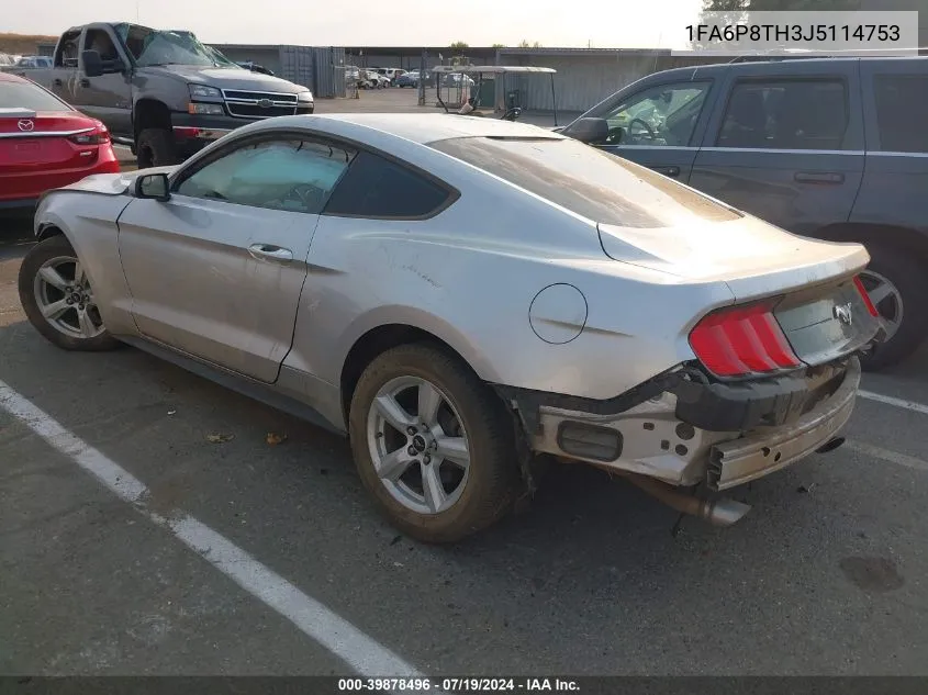 1FA6P8TH3J5114753 2018 Ford Mustang Ecoboost