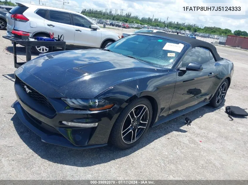 2018 Ford Mustang Ecoboost Premium VIN: 1FATP8UH7J5124333 Lot: 39892070