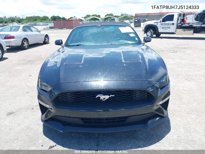 2018 Ford Mustang Ecoboost Premium VIN: 1FATP8UH7J5124333 Lot: 39892070