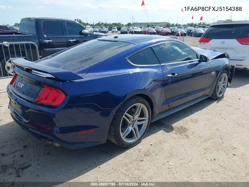 2018 Ford Mustang Gt Premium VIN: 1FA6P8CFXJ5154388 Lot: 39897768