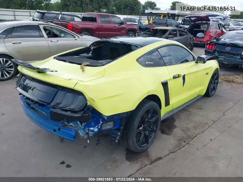 2018 Ford Mustang Gt VIN: 1FA6P8CF4J5165631 Lot: 39921853