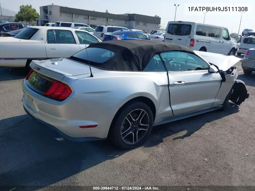 2018 Ford Mustang Ecoboost Premium VIN: 1FATP8UH9J5111308 Lot: 39944712