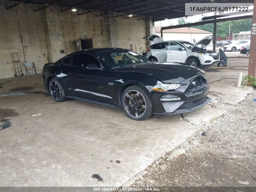 2018 Ford Mustang Gt VIN: 1FA6P8CF6J5171222 Lot: 39968377