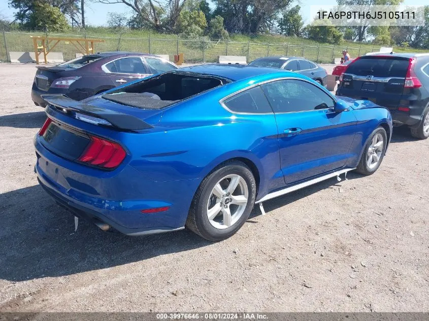 2018 Ford Mustang Ecoboost VIN: 1FA6P8TH6J5105111 Lot: 39976646