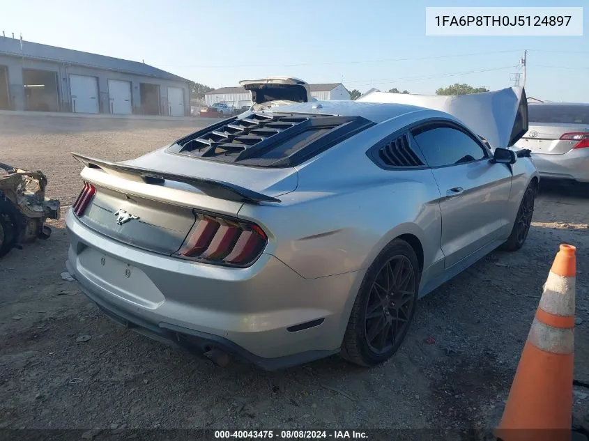 2018 Ford Mustang Ecoboost VIN: 1FA6P8TH0J5124897 Lot: 40043475