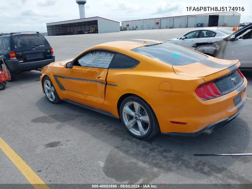 2018 Ford Mustang Ecoboost VIN: 1FA6P8TH8J5174916 Lot: 40053598