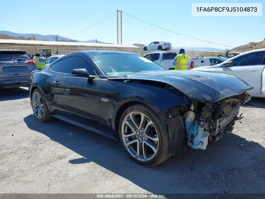 2018 Ford Mustang Gt Premium VIN: 1FA6P8CF9J5104873 Lot: 40063082