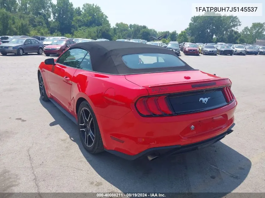 2018 Ford Mustang Ecoboost Premium VIN: 1FATP8UH7J5145537 Lot: 40088211