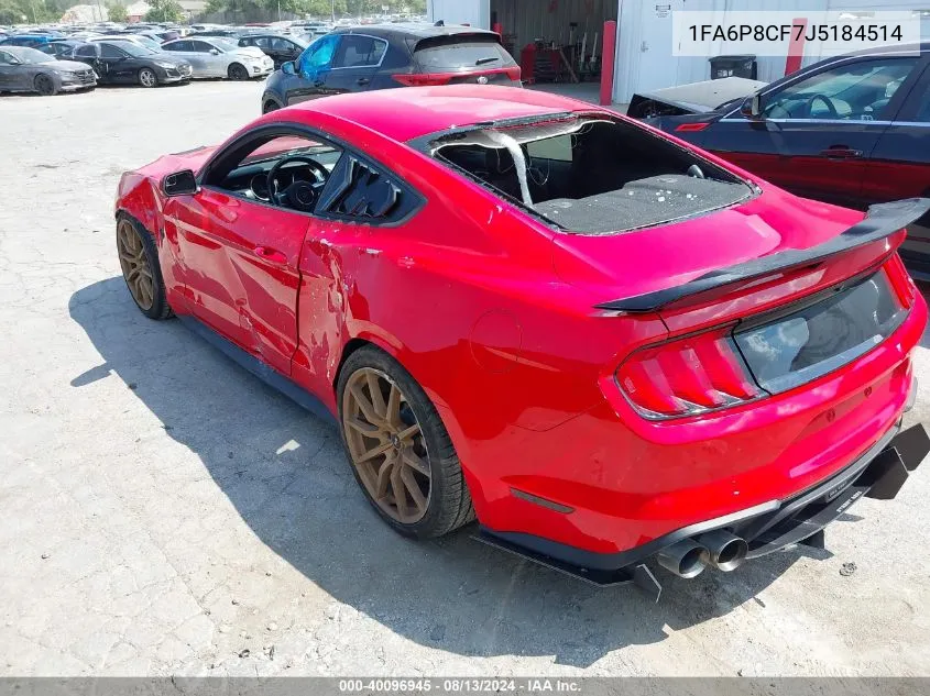 2018 Ford Mustang Gt VIN: 1FA6P8CF7J5184514 Lot: 40096945