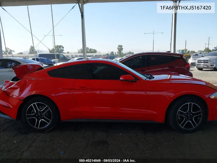 1FA6P8THXJ5167420 2018 Ford Mustang Ecoboost