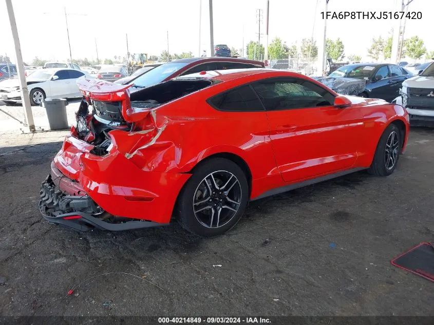 1FA6P8THXJ5167420 2018 Ford Mustang Ecoboost