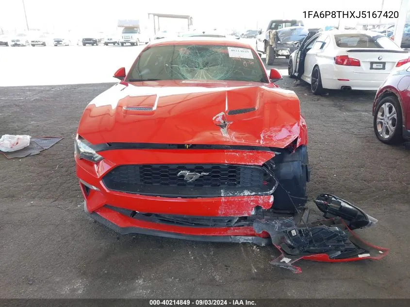 1FA6P8THXJ5167420 2018 Ford Mustang Ecoboost