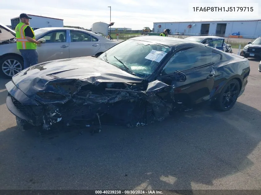 2018 Ford Mustang Ecoboost VIN: 1FA6P8TH1J5179715 Lot: 40239238