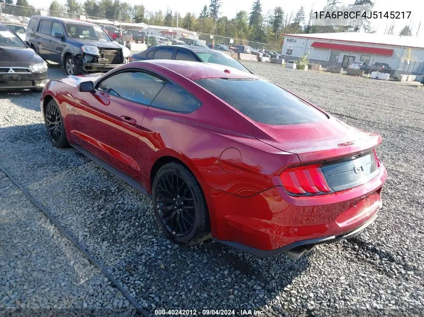 2018 Ford Mustang Gt Premium VIN: 1FA6P8CF4J5145217 Lot: 40242012