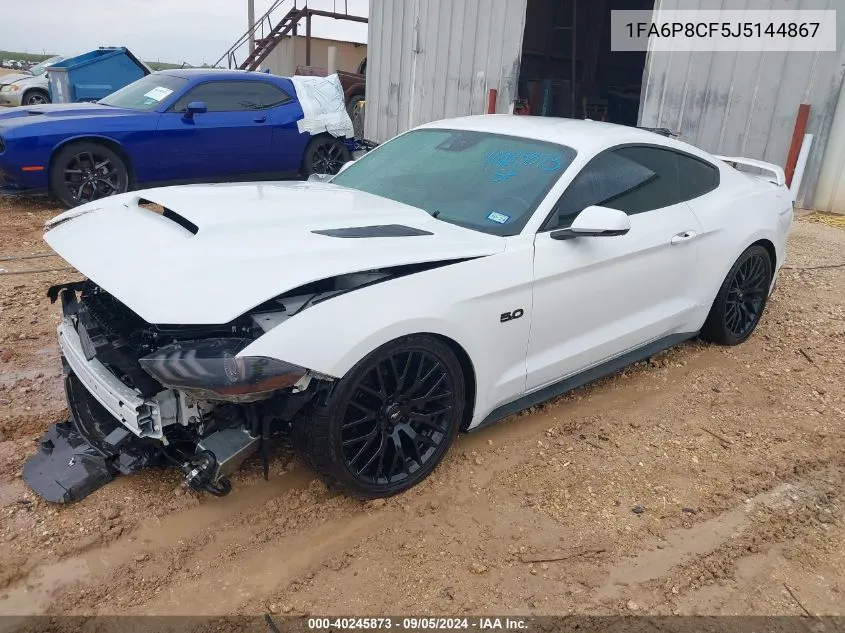 1FA6P8CF5J5144867 2018 Ford Mustang Gt Premium