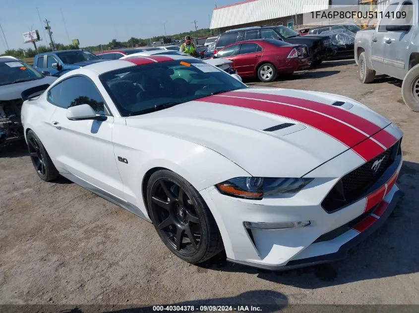 2018 Ford Mustang Gt VIN: 1FA6P8CF0J5114109 Lot: 40304378