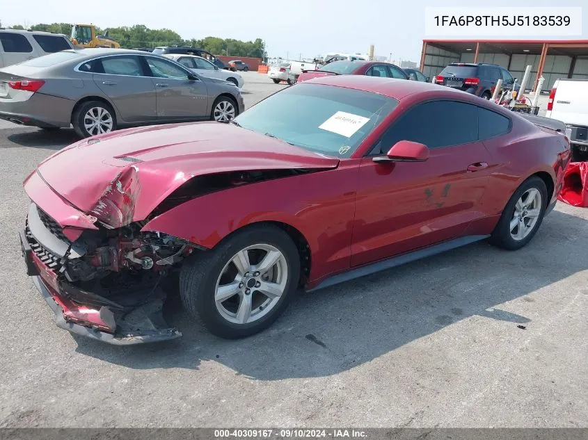 2018 Ford Mustang VIN: 1FA6P8TH5J5183539 Lot: 40309167