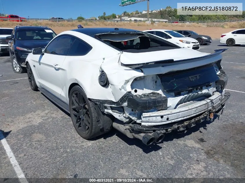 2018 Ford Mustang Gt VIN: 1FA6P8CF2J5180872 Lot: 40312021